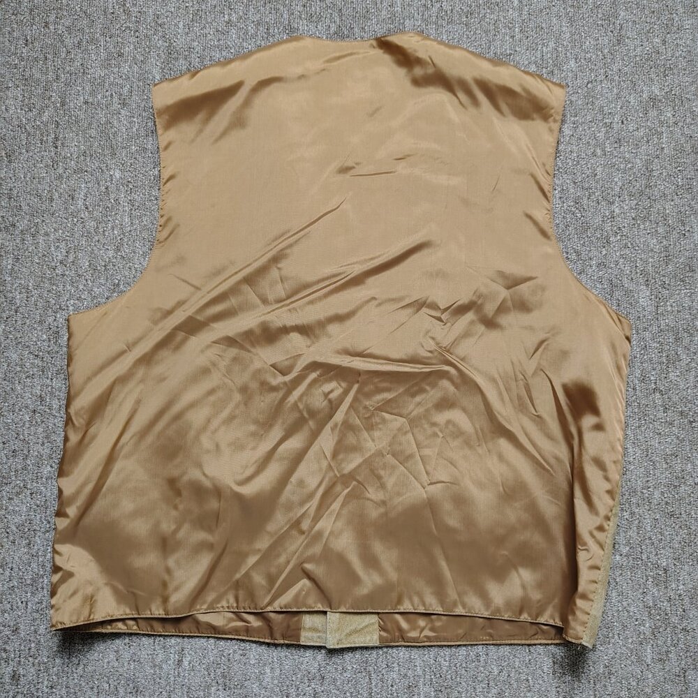 VINTAGE ARIZONA JEAN COMPANY Vest Men L Brown Leather Western Casual - Picture 3 of 7